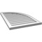 Ekena Millwork Quarter Round Top Right Surface Mount PVC Gable Vent w/ 2"W x 2"P Brickmould Sill Frame, 22"W x 34"H GVPQR22X3403SN - alternate 2